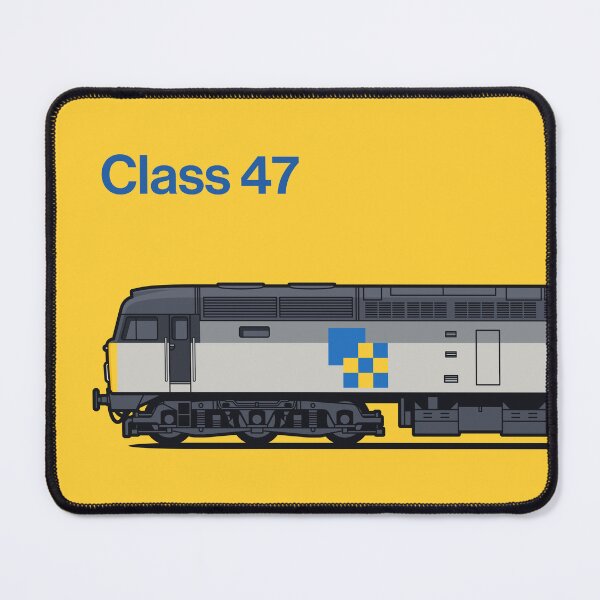 Item preview, Class 47 Freight Construction Yellow Train Side England UK designed and sold by VoodooCircus.