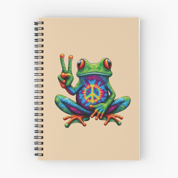 Item preview, Tie-Dye Peace Frog designed and sold by Myra365Art.
