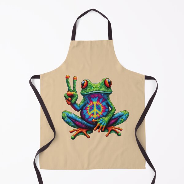 Item preview, Tie-Dye Peace Frog designed and sold by Myra365Art.