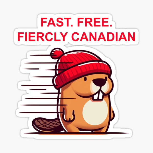 Artikel-Vorschau von Canadian Speedster Beaver: True North Hustle (MIT TEXT), designt und verkauft von MapleLeafWear.