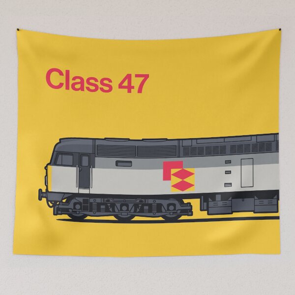 Item preview, Class 47 Freight Distribution Yellow Train Side England UK designed and sold by VoodooCircus.