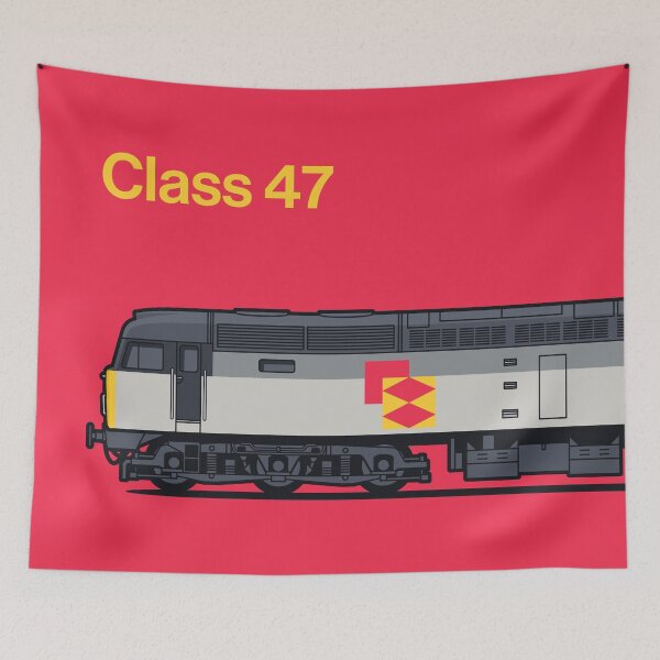 Item preview, Class 47 Freight Distribution Red Train Side England UK designed and sold by VoodooCircus.