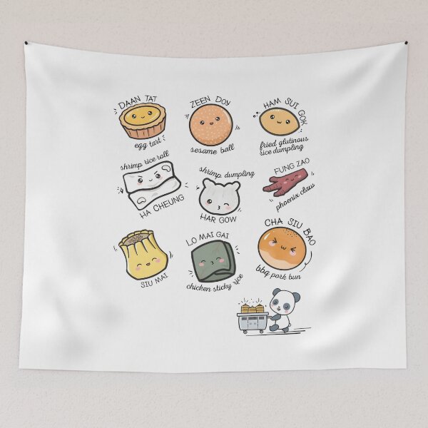 Item preview, Cute Kawaii Dim Sum Food Art designed and sold by JoelFox165.