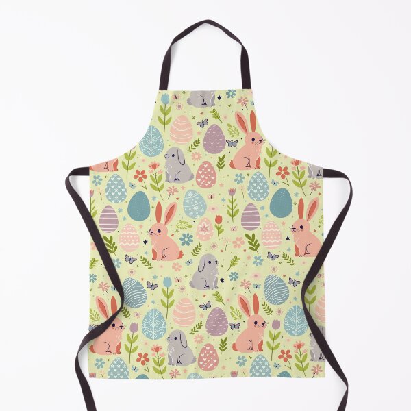 Item preview, Easter Bunnies, Eggs, Flowers, and Butterflies Pattern designed and sold by Ghost on Toast.