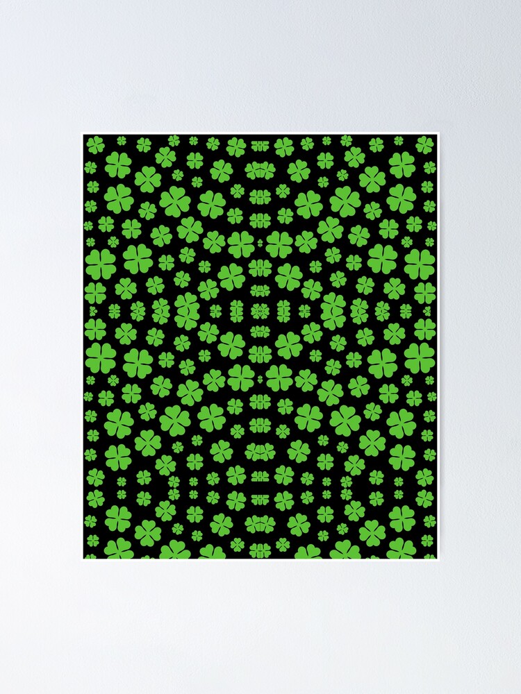 Thumbnail 1 of 3, Poster, Repeating Shamrock Pattern St Patrick's Day Pattern designed and sold by FestivityFinds.
