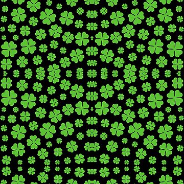 Artwork thumbnail, Repeating Shamrock Pattern St Patrick's Day Pattern by FestivityFinds