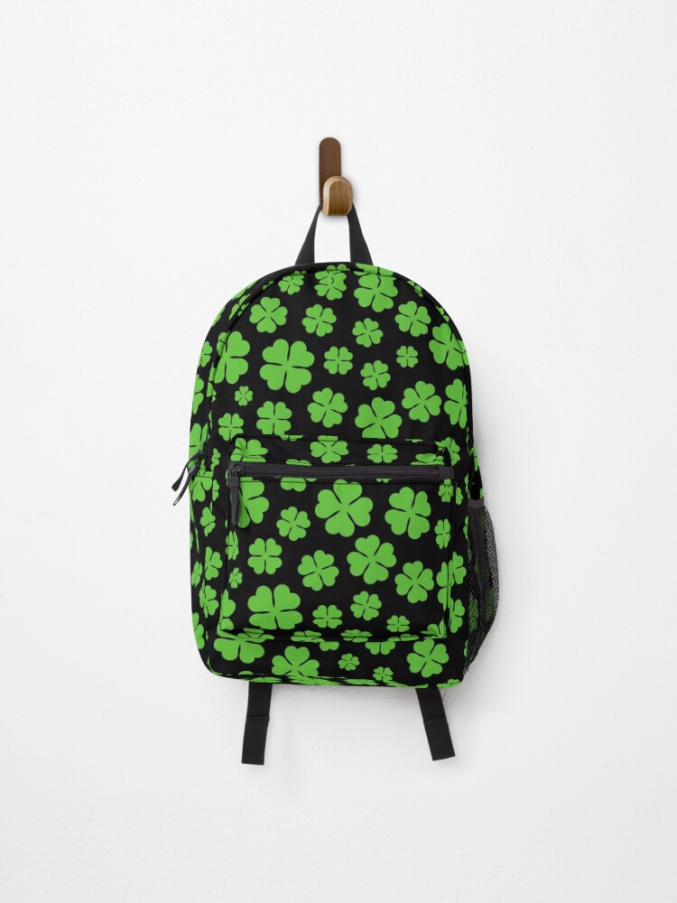 Thumbnail 1 of 3, Backpack, Repeating Shamrock Pattern St Patrick's Day Pattern  designed and sold by FestivityFinds.