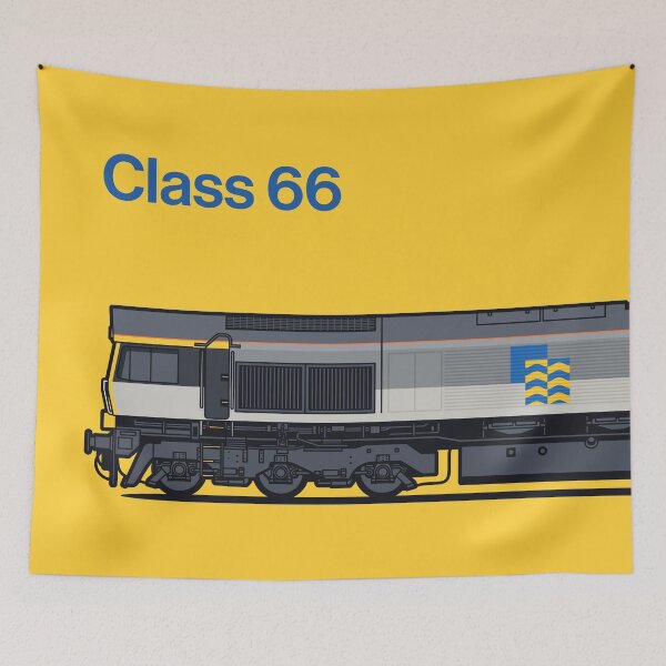 Item preview, Class 66 Freight Petroleum Yellow Train Side England UK designed and sold by VoodooCircus.