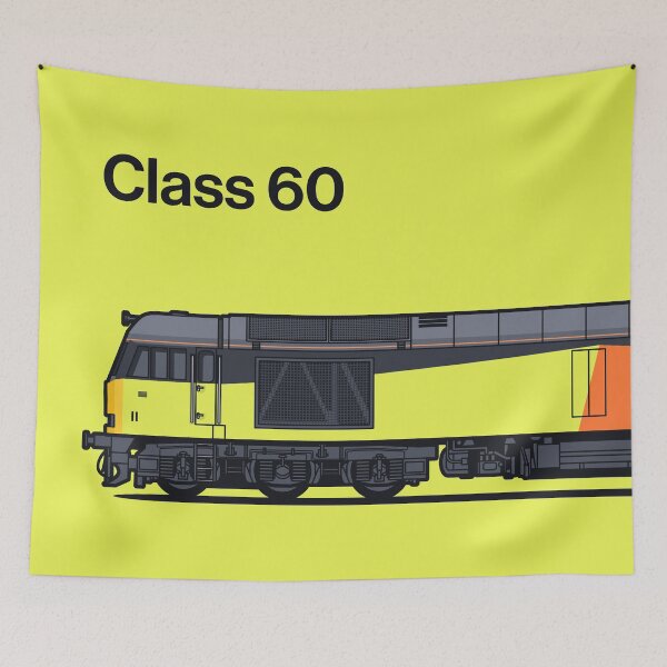 Item preview, Class 60 Lemon Train Side England UK designed and sold by VoodooCircus.
