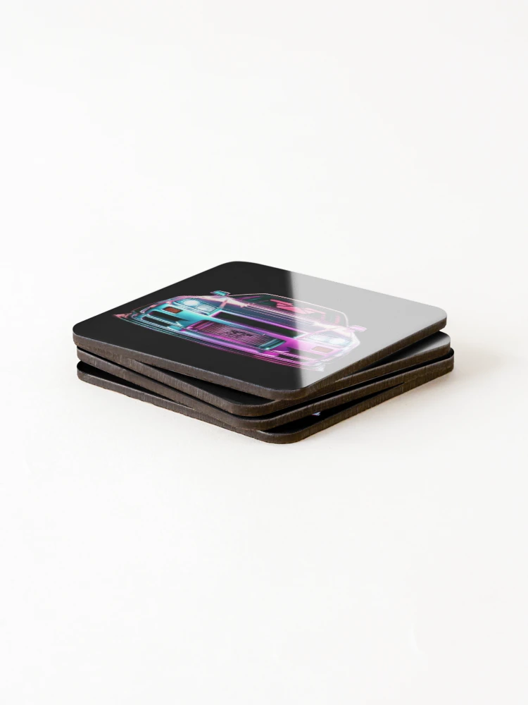 Thumbnail 4 of 5, Coasters (Set of 4), Spectrum Speed: R34 Skyline GT-R Front designed and sold by ThrottleNThread.