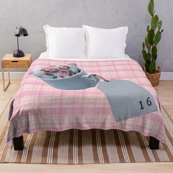 Item preview, Fancy Teacup Gingham (Pink) designed and sold by Quillful.