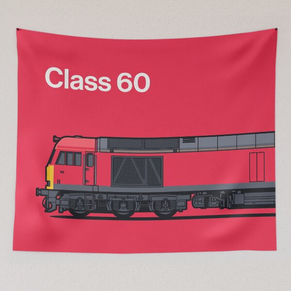 Item preview, Class 60 Red Train Side England UK designed and sold by VoodooCircus.