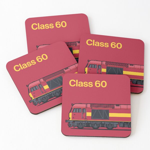 Item preview, Class 60 Burgundy Train Side England UK designed and sold by VoodooCircus.