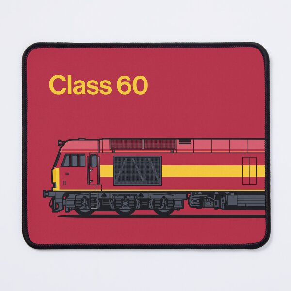 Item preview, Class 60 Burgundy Train Side England UK designed and sold by VoodooCircus.