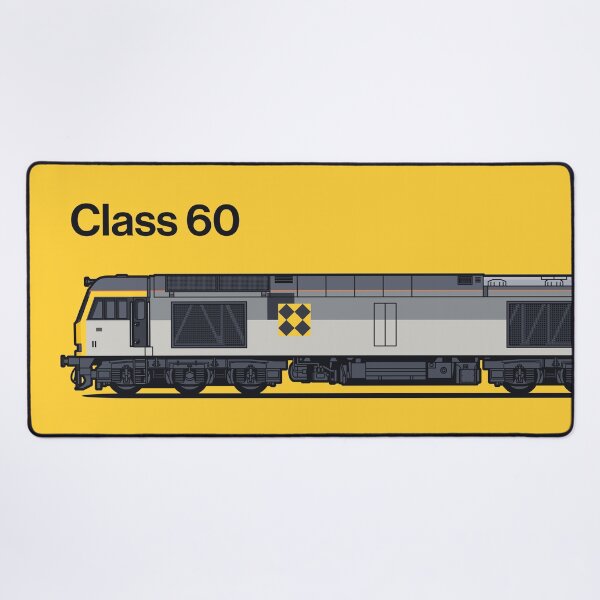 Item preview, Class 60 Freight Coal Yellow Train Side England UK designed and sold by VoodooCircus.