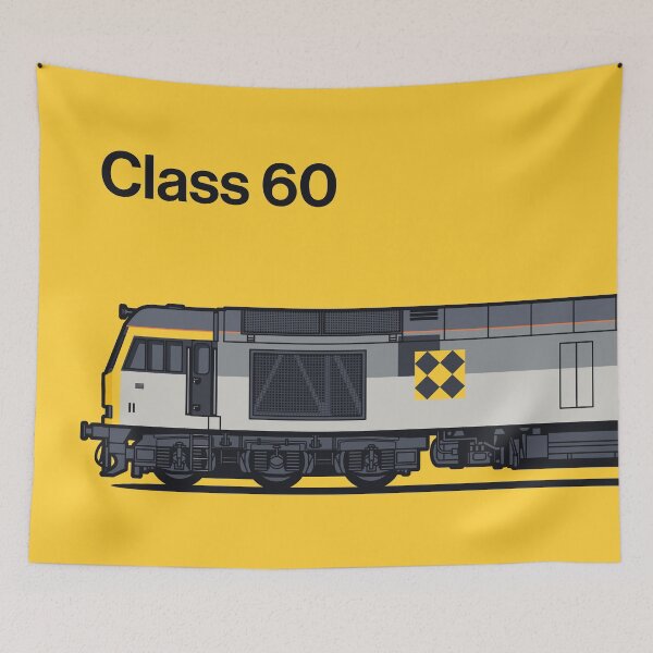 Item preview, Class 60 Freight Coal Yellow Train Side England UK designed and sold by VoodooCircus.