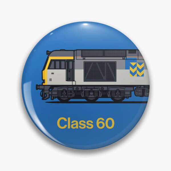 Item preview, Class 60 Freight Metal Blue Train Side England UK designed and sold by VoodooCircus.