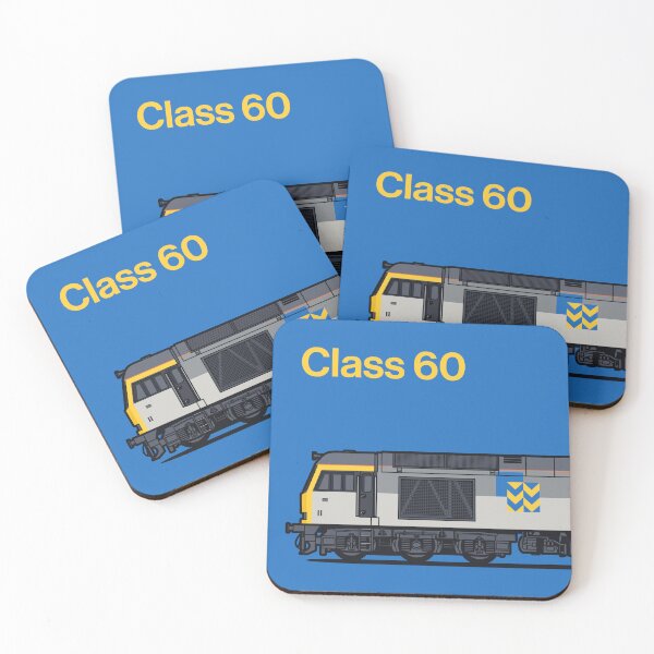 Item preview, Class 60 Freight Metal Blue Train Side England UK designed and sold by VoodooCircus.