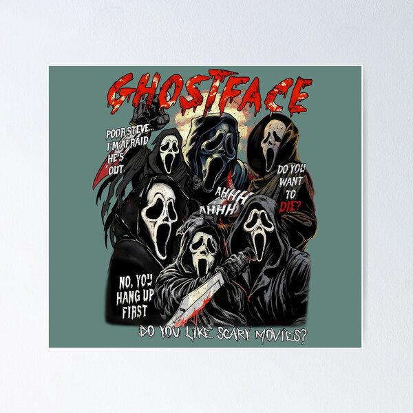 Item preview, Classic Ghostface Retro Horror Aesthetic, Nostalgic Slasher Film Horror Vibes designed and sold by YubitaLeLe.
