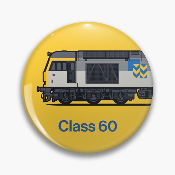 Item preview, Class 60 Freight Metal Yellow Train Side England UK designed and sold by VoodooCircus.