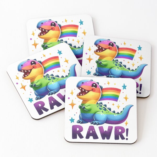 Artikelvorschau, Lgbt Regenbogen Dinos entworfen und verkauft von clarkfraser.
