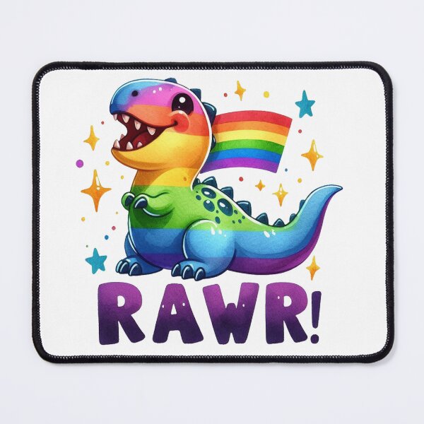 Item preview, Lgbt Rainbow Dinos designed and sold by clarkfraser.