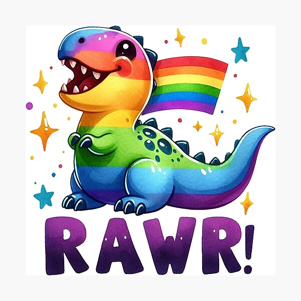 Artikel-Vorschau von Lgbt Regenbogen Dinos, designt und verkauft von clarkfraser.