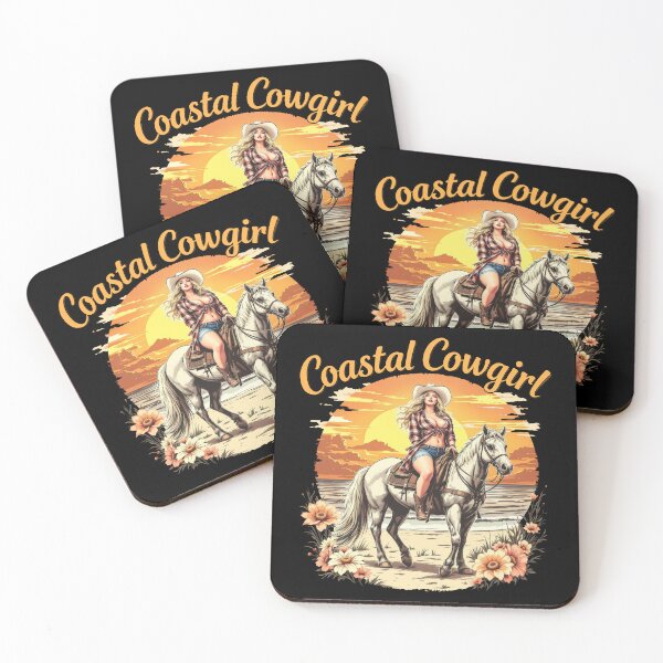 Item preview, Coastal Country Cowgirl Unisex Tee Shirt, Horse Riding Beach Tshirt, Western Rodeo Unisex Top, Farm Life, Rancher Apparel, Cowgirl Gift designed and sold by CM2P.