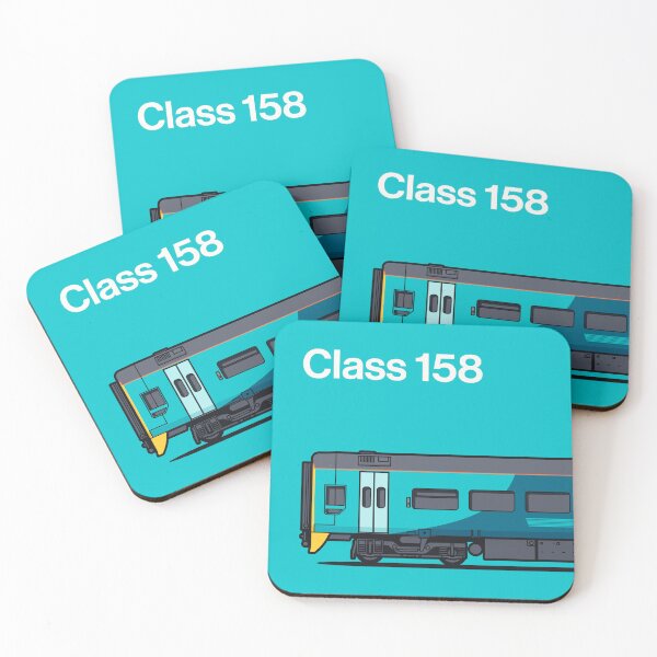 Item preview, Class 158 Turquoise Train Side England UK designed and sold by VoodooCircus.