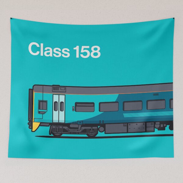 Item preview, Class 158 Turquoise Train Side England UK designed and sold by VoodooCircus.
