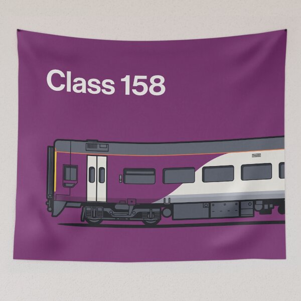 Item preview, Class 158 Purple Train Side England UK designed and sold by VoodooCircus.