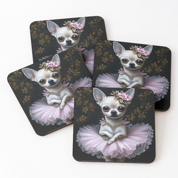 Item preview, White Chihuahua Ballerina designed and sold by Nocturne  Paws.
