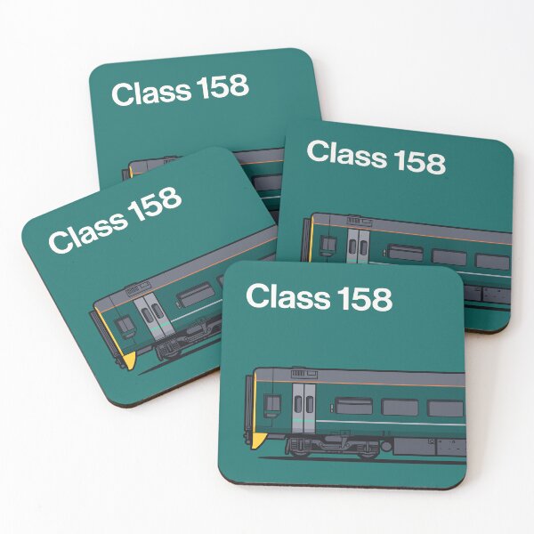 Item preview, Class 158 Green Train Side England UK designed and sold by VoodooCircus.