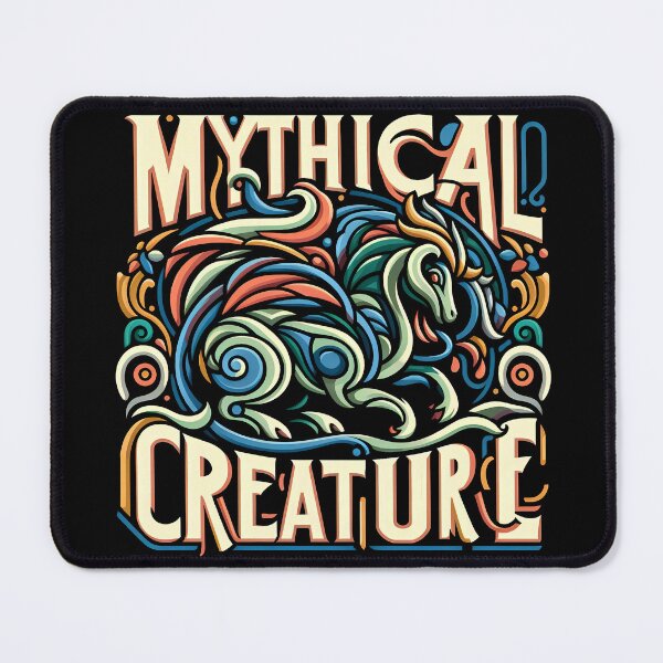 Item preview, Mythical creature, typography designed and sold by maxmaj.