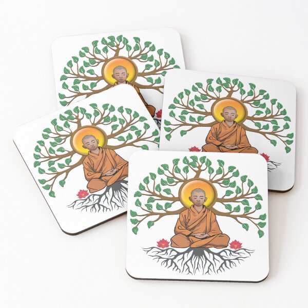 Item preview, Meditating Buddhist Monk designed and sold by onboarddesigns.
