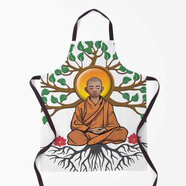 Item preview, Meditating Buddhist Monk designed and sold by onboarddesigns.