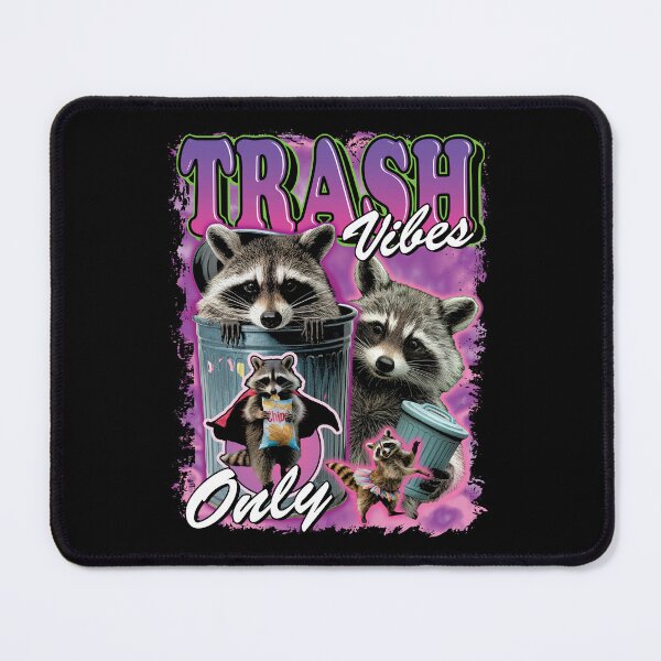 Item preview, Trash Vibes Only! Funny Raccoon Vintage 90's Bootleg HipHop Street Cat Trash Panda designed and sold by VillainForever.