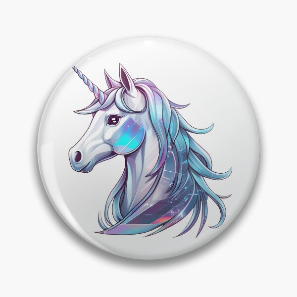Item preview, Futuristic Holographic Unicorn designed and sold by zoughlal.