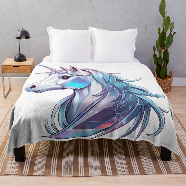 Item preview, Futuristic Holographic Unicorn designed and sold by zoughlal.