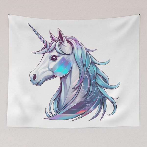 Item preview, Futuristic Holographic Unicorn designed and sold by zoughlal.