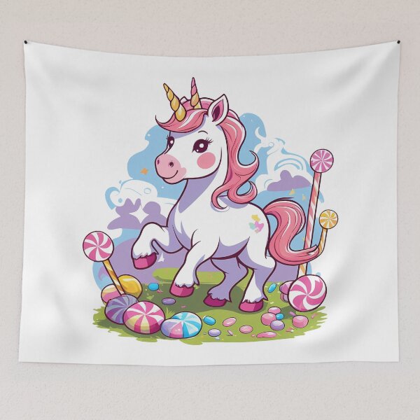 Item preview, Whimsical Candyland Unicorn designed and sold by zoughlal.