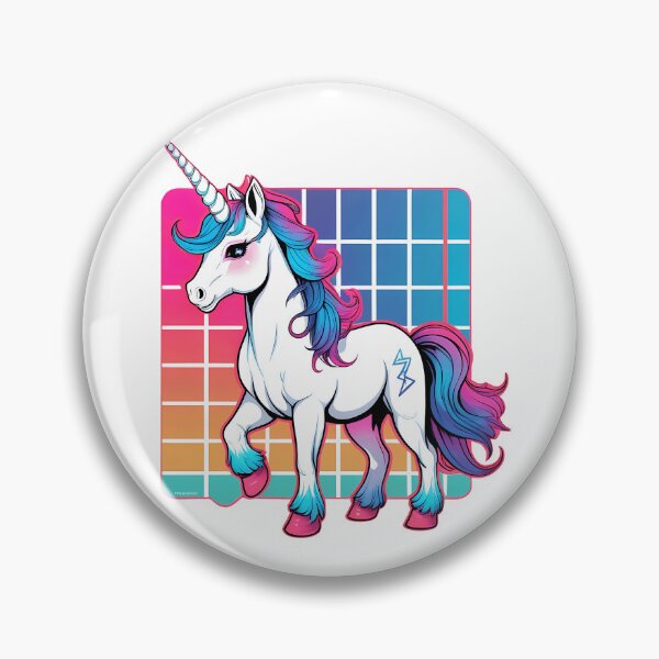 Item preview, Retro-Futuristic Synthwave Unicorn designed and sold by zoughlal.