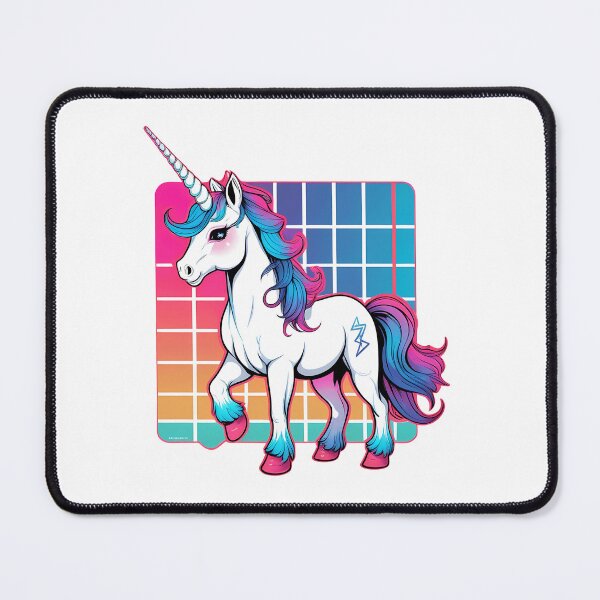 Item preview, Retro-Futuristic Synthwave Unicorn designed and sold by zoughlal.
