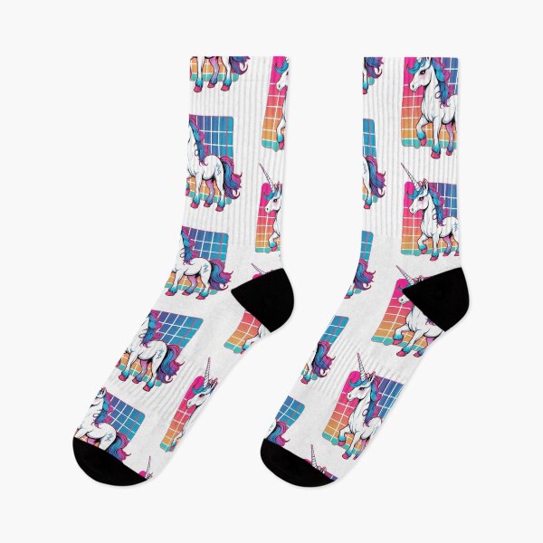 Item preview, Retro-Futuristic Synthwave Unicorn designed and sold by zoughlal.