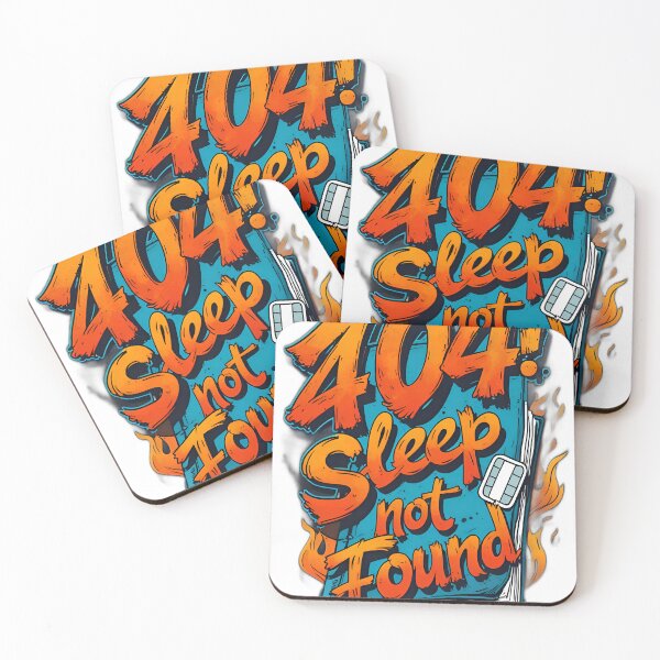 Item preview, 404 Sleep Not Found - Bold Graffiti-Style designed and sold by Whiteshadow130.