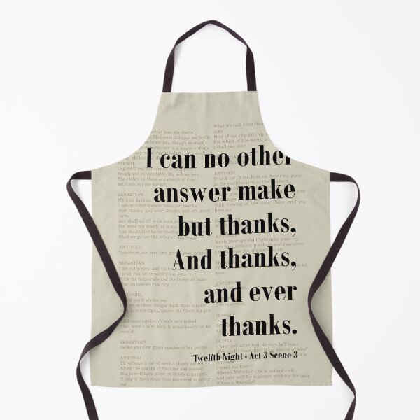 Item preview, Ever Thanks Twelfth Night Shakespeare Quote Gratitude designed and sold by kakarikihill.