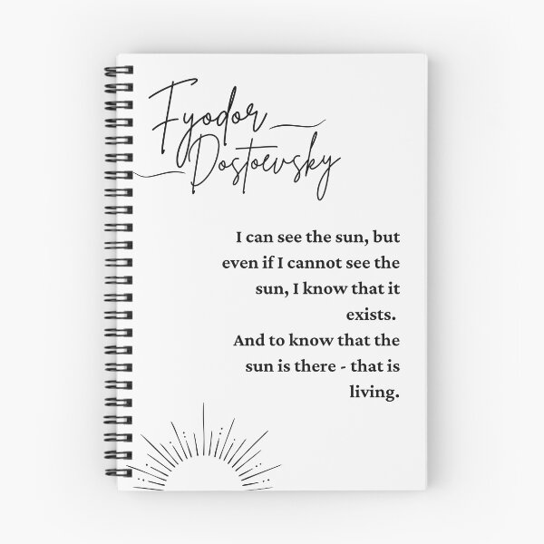 Item preview, Fyodor Dostoevsky Philosophy Quote About Life designed and sold by Poeticrituation.