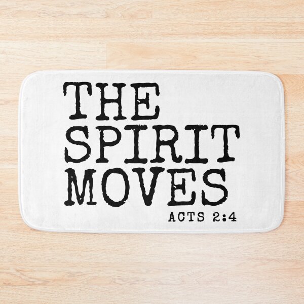 Item preview, The Spirit Moves, Acts 2:4, Typographic Christian Design designed and sold by MoriaStore.