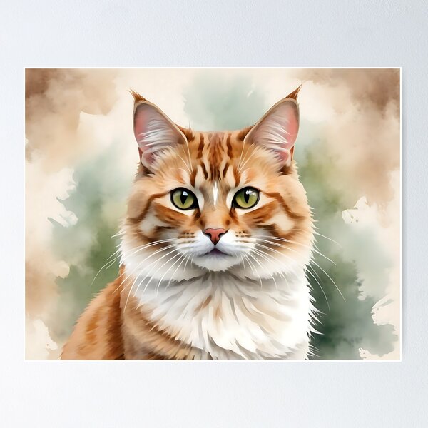 Item preview, Cat Watercolour #1 designed and sold by MysticalSVK.