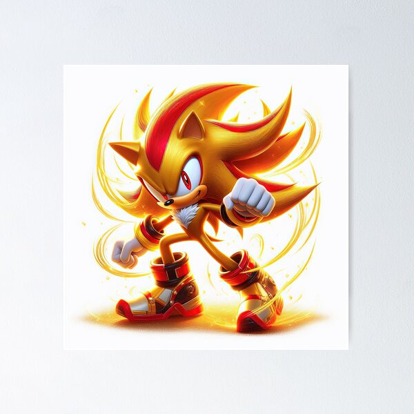 Item preview, Super Shadow Chaos Energy - Golden Power designed and sold by Shadow's Realm.